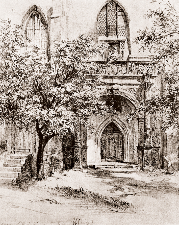  Adolpyh Von Menzel —— 教堂的习作